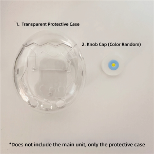 OWNNEW Clear Protective Cover Hard Acrylic With A Random Rotating Cap Protective Shell Game Accessories Parts Protective Case for Tamagotchi Paradise Electronic Pets Game Toys