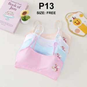 BURSON 1piece of Kids Girls lnnerwear Baby bra Cotton Teenagers W/foam 8-12Yrs
