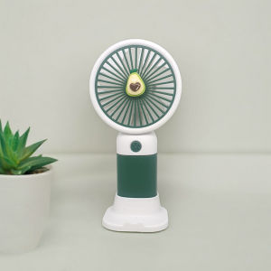 BUYYU Mobile Phone Cute Mini Fruit Stand Small Fan Handheld USB Charging Portable Electric Rechargeable Phone Stand