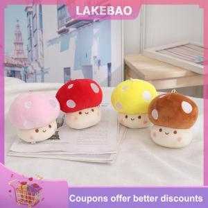 【LAKEBAO】 Phim hoạt hình nấm búp bê móc khóa dễ thương nhồi bông đồ chơi sang trọng xe Móc Chìa Khóa Túi Mặt dây chuyền nam nữ bé trai bé gái móc chìa khóa quà tặng sáng tạo