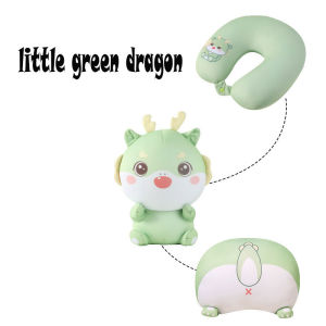 3 In 1 New Creative Cute Animal Panda Plush U-shaped Pillow Cervical Spine Neck Travel Portable Home Office for Children Gift Christmas Gift