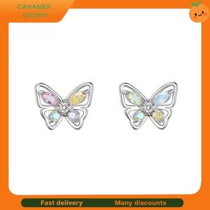 ❣️❣️❣️ Cutout Zircon Crystal Butterfly Earrings For Women Girls Wedding Party New Fine Jewelry Gift
