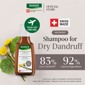 [Travel Size] RAUSCH - Dry Dandruff and Itchy Scalp - Anti-dandruff Shampoo with Coltsfoot 40 ml