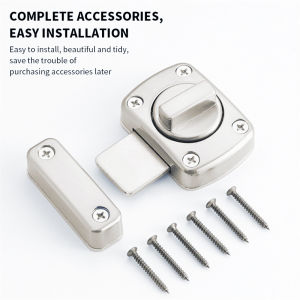 Universal Twist Lock Zinc Alloy Security Thicken Cast Barrel Bolt Slide Latch Bathroom Door