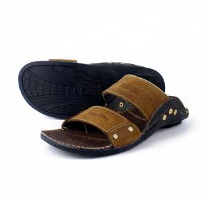 Sandal Selop Kulit Pria Model Casual Mamojosfore HD B2