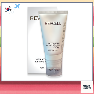 REVCELL Vitamin Collagen Lifting Rolling Cream 70ml Facial Massage Roller Moisturizing Korean Skincare