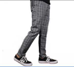 Celana Panjang Pria Motif Kotak Kotak Celana Panjang Pria tartan