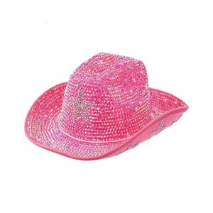 Rhinestone toàn bộ mũ đội đầu cho phụ nữ người đàn ông với mô hình ngôi sao năm cánh rộng brims hat cho âm nhạc chủ đề Lễ Hội tổ chức sự kiện