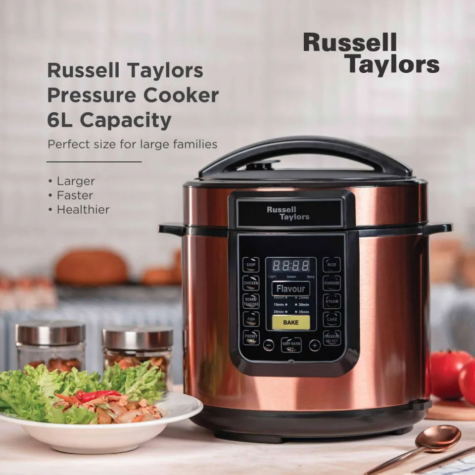 Russell Taylors 6L Electric Pressure Cooker PC 60 Stainless Steel