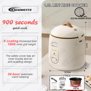 MAIMEITE Mini Rice Cooker 1.2L Non-Stick Inner Pot multifunction electric cooker