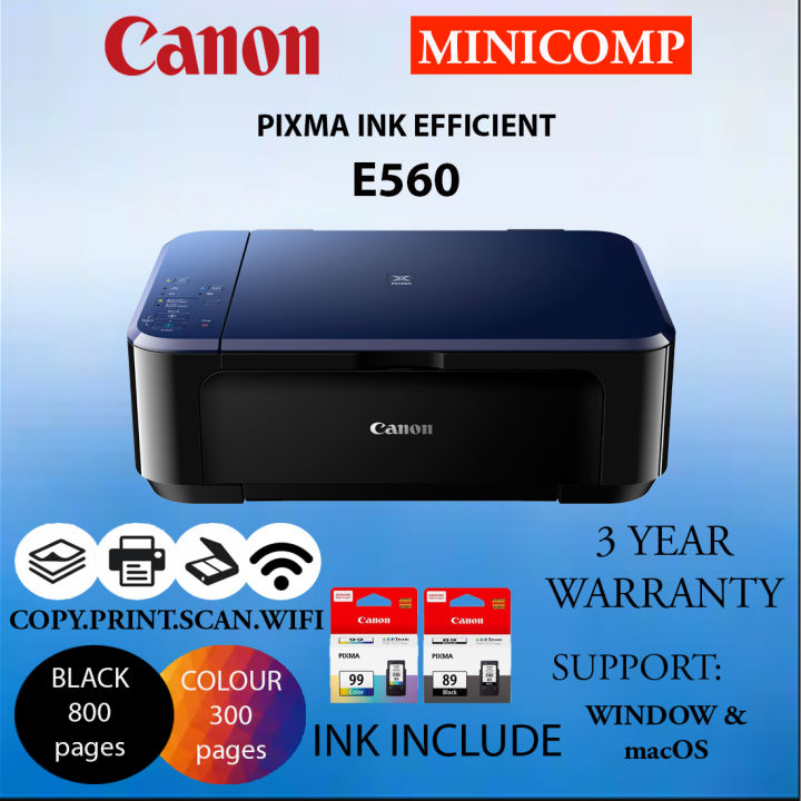 Ink Efficient Canon E560 Wifi Setup Windows 10 CANON E560 INKJET