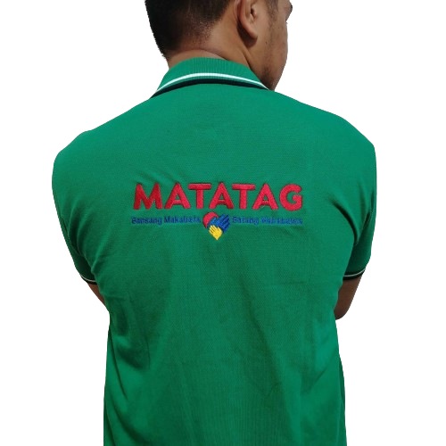 MATATAG DEPED Blue Corner Polo FRONT AND BACK LOGO Unisex Comfortable ...