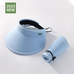 Ladies Empty Top Sun Hats Sports Foldable Visor Hats Fashion Outdoor Summer Large Brim Women UV Protection Beach Sun Cap Fishing Cap