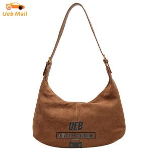 [UEB Mall] Crescent Bag for Women Adjustable Strap Shoulder Bag with Inner Pocket Zipper Handbag for Work Travel