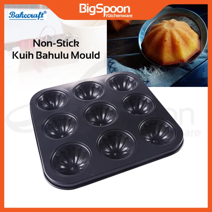 BAKECRAFT BK M54 Kuih Bahulu Mould 9 Cup Non Stick Madeleine Mould Baking Pan Cake Pan Acuan Kuih Bahulu Lazada