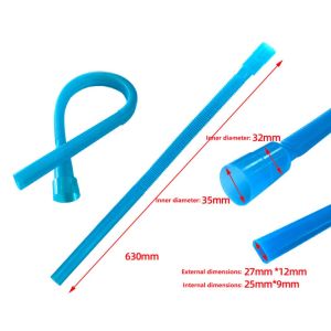 NALANILI Long Flat Tube Vacuum Cleaner Extension Tube Universal Vacuum Cleaner Accessories Vacuum Cleaner Crevice Tube Practical Soft Dryer Gap Cleaning Pipe For Lint Removal