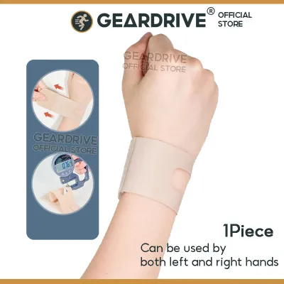 GEARDRIVE Wrist Brace for TFCC Tears Carpal Tunnel Pain & Tendonitis Relief Breathable Wrist Band Adjustable Ultra Thin Wrist Wraps for Men Women Fit Right & Left Hand