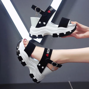 Moipheng Platform Sandals Women 2026 New Summer Chunky High Heels Female Wedges Shoes for Women Fish Toe Red Sandalia Feminina