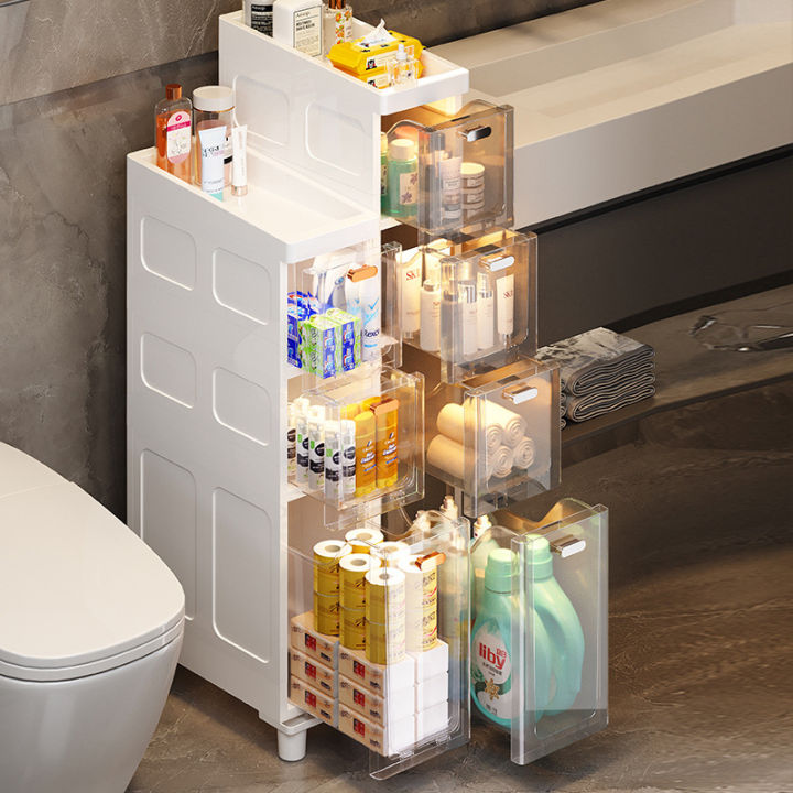 【Fan's tone】European Gap Storage Cabinet Drawer Type Kitchen Narrow Gap ...