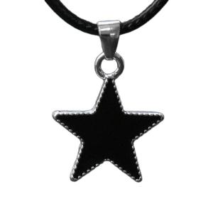 Hợp kim thời trang vòng cổ pentastar quyến rũ dây đeo cổ da linh hoạt dây chokers Phụ kiện cho phụ nữ