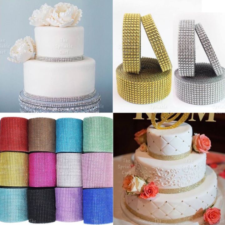 Rhinestone Mesh Bling Ribbon for Cake Decoration Lazada PH