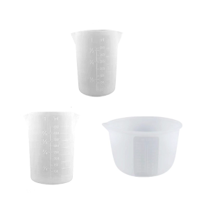 Đa Năng Tốt Nghiệp cốc Silicone thiết kế có thể gập lại Đo Chính Xác DIY Quy Mô cốc Silicone Cho Baking Trộn