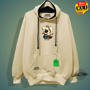 Sweater pria distro terbaru Sablon CARD Jaket hoodie cowok bahan tebal distro bandung Hoodie oversize korean style tebal Suiter pria distro bandung warna Cream Jeket hodie pria murah tebal Switer pria polos keren Newbie Hoodie