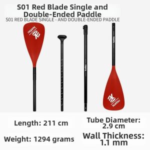 SQMETR Có thể điều chỉnh Ván chèo lướt sóng 211cm 6 Màu Sắc Thuyền thể thao dưới nước và mái chèo Chất lượng cao Hợp  nhôm Cây chèo thuyền có thể tháo rời đầu đơn/đôi dành cho ván SUP và thuyền kayak