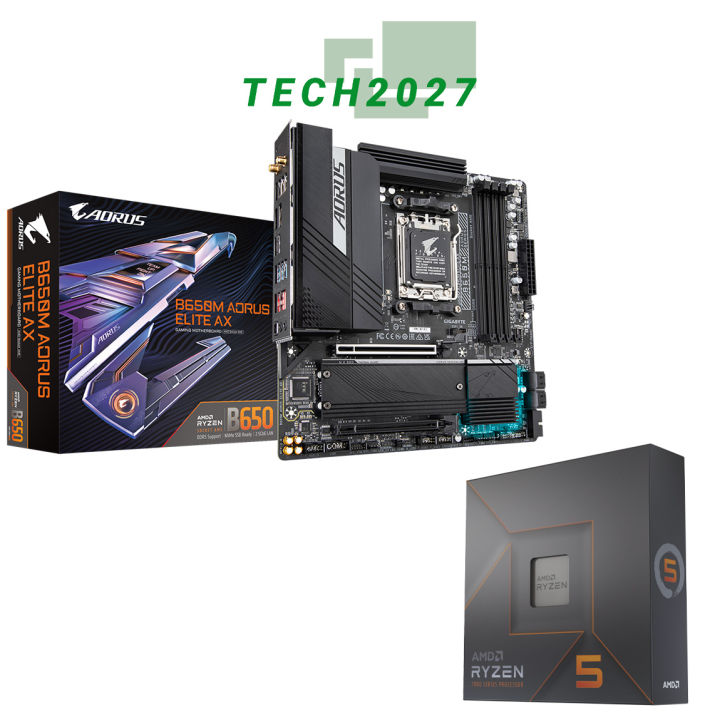 AMD Ryzen 7600X GHz Six-Core AM5 Processor WITH GIGABYTE