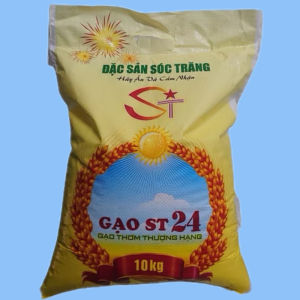 túi 10kg Gạo ST24 đặc sản sóc trăng̣ - Date mới