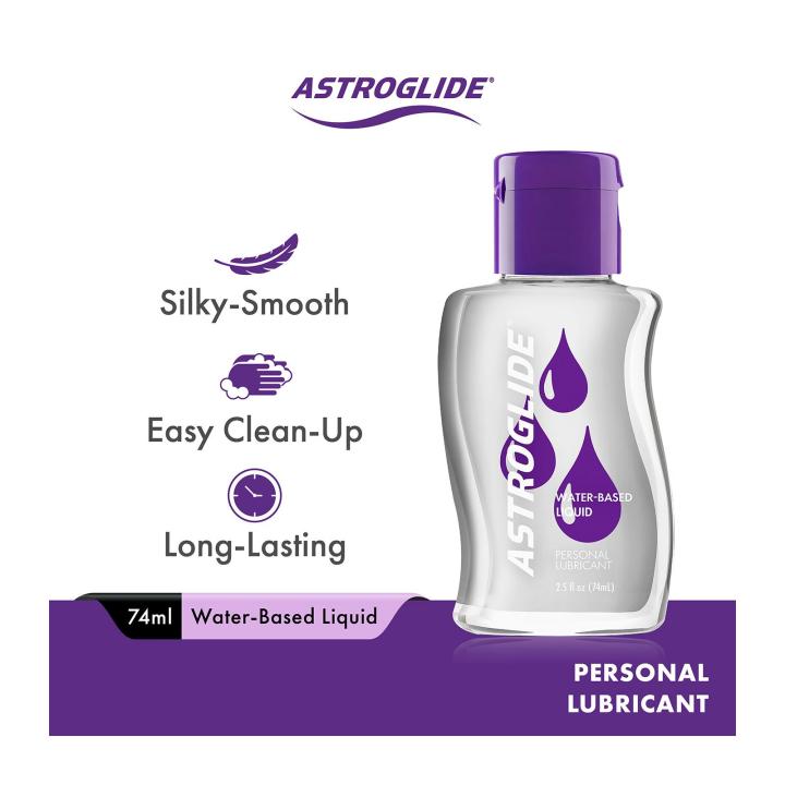 water slide lubricant ingredients Astroglide Water Based Liquid Personal Lubricant 74ml