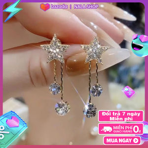 Bông tai nữ PI70 Hàn Quốc sang chảnh - bông tai nữ ngầu bông tay nữ kiểu hoa tai nữ sang chảnh bông tai sang chảnh bông tai hàn quốc bong tai bong tai nữ kiểu bạc BSTKL - [NaLa Shop]