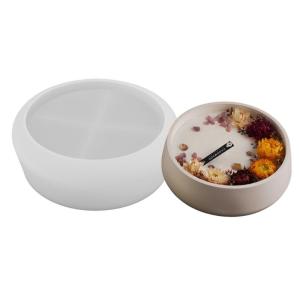 Versatile Round Sturdy Silicone Mould for Epoxy Resin Castes Portable for Making Unique Tray and Artistic Dishes