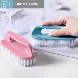 SEA JJT Premium Soft Bristle Cleaning Brush for Clothes Shoes and Household Use - Gentle Durable and Non-Scratch