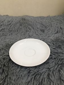 DĨA LÓT TÁCH 11 CM - CAMELLIA - TRẮNG = GỐM SỨ MINH LONG I