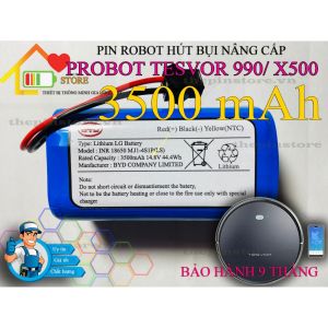 PIN ROBOT HÚT BỤI NÂNG CẤP PROBOT TESVOR 990/X500 BẢO HÀNH 9 THÁNG