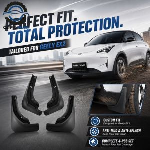 Car Mudguards Set For Geely Ex2 Fender Splash Guards Anti Mud Wheel Arch Protector Black