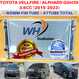 TOYOTA VELLFIRE / ALPHARD GGH30 3.5cc 15 (22mm)Double Layer TOP QUALITY W5MM-FIN 67TUBE TOTAL Radiator Tangki Air