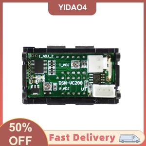 【YIDAO4】 ดีซี0-100โวลต์มิเตอร์ดิจิตอล10A แอมป์มิเตอร์จอแสดงผลแบบคู่แผงมิเตอร์มิเตอร์วัดแรงดันไฟฟ้าในปัจจุบันแอมป์โวลต์มาตรวัด0.28 สีแดงสีฟ้า LED