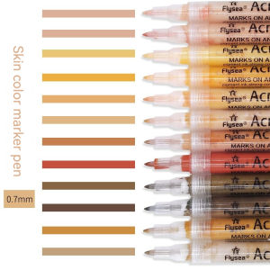 Sketch color marker art supplies coloring acrylic hand-painted graffiti pen body painting 0.7mm Feihai acrylic pen set