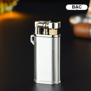 Bật lửa Chief gas đá rảnh tay kim loại bóng trơn 3 màu - xài gas