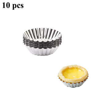 Reusable Aluminium Egg Tart Molds Non-stick Mini Cake Muffin Puffs Baking Cups Tins Fruit Tart Pudding Jelly Kitchen Bakeware