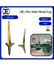 5-6" Furniture Upholstery Solid Steel Sofa Leg Furniture Leg Cabinet Leg DIY (JE-316) - FREE SCREW
