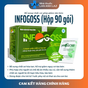 INFOGOSS - Chất xơ hòa tan dành cho người táo bón giúp đường ruột khỏe mạnh.