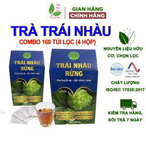 160 gói trà túi lọc trái nhàu rừng trà trái nhàu Bảo Khang quả nhàu khô hạ mỡ máu ổn định huyết áp tốt cho tim mạch