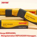 Penghapus Pensil Joyko isi 30 Tanggung / Eraser EB 30 Hitam Black / ER 30 Putih White  B 30  ( 1 Pak ). 