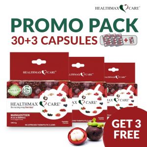 HealthmaxCare Mangosteen Capsules Plus 8 Berries Vitamin Food Supplement 30pcs + 3 FREE CAPSULES