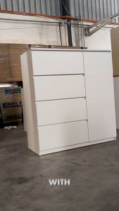 Free Installation ! Kenzzo :MARTIN chest drawer with 3 compartments /cabinet/bedside storage/chest drawers/sideboard