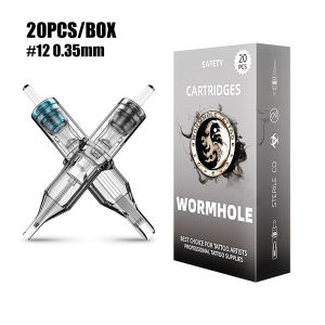 กล่อง 20 ชิ้น/กล่องขนาด# 12 (0.35 มม.) RL / RM / M 1 รูหนอนคอมโพสิต ที่อ่อนนุ่มใสตลับหมึกสำหรับซับในเครื่องโกนหนวด