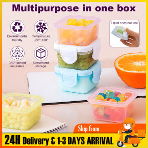 Mini Sealed Box 60ml Thicken Locking Lids Small Capacity Fresh-Keeping Cute Food Storage Portable Baby Fruits Food Box